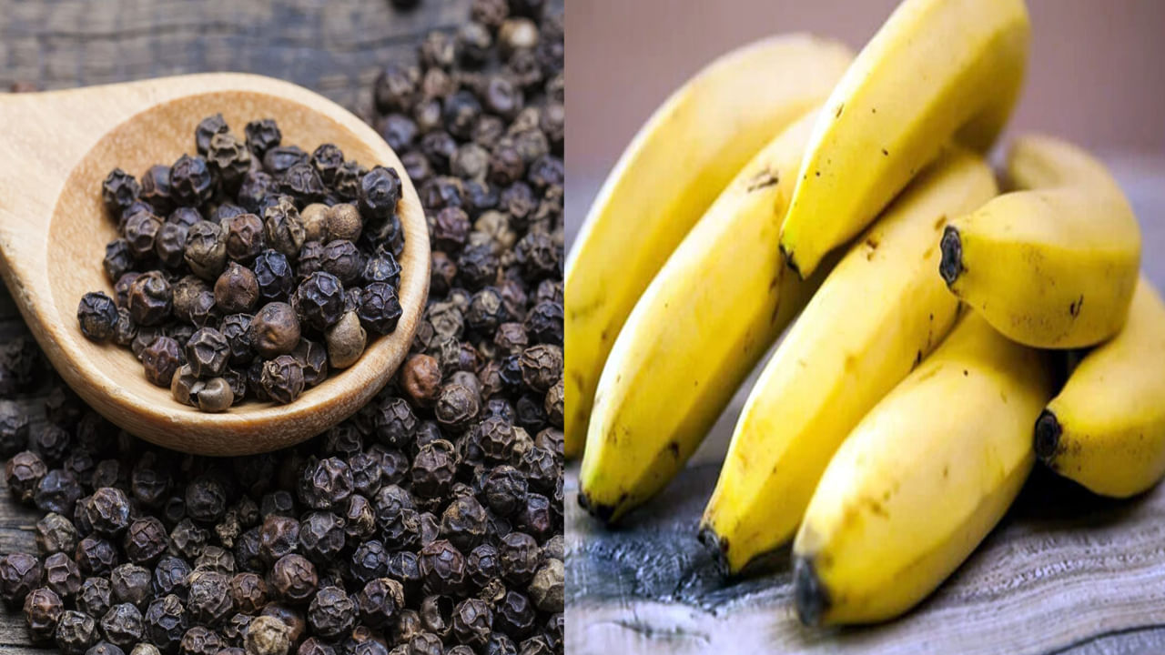 అరటిపండ్లు తింటే కాలేయ ఆరోగ్యం మెరుగుపడుతుంది. అరటిపండ్లు- మిరియాలు కలిపి తింటే శరీరానికి కావాల్సిన యాంటీ ఆక్సిడెంట్లను అందిస్తాయి. బాడీ డీటాక్సిఫికేషన్లో సాయపడతాయి. అరటి పండ్లు-మిరియాలు కలిపి తినడం వల్ల రక్తంలో చక్కెర స్థాయిలు తగ్గుతాయి. మిరియాలు ఇన్సులిన్ సెన్సిటివిటీని పెంచుతాయి. దీంతో డయాబెటిస్ కంట్రోల్ అవుతుంది.