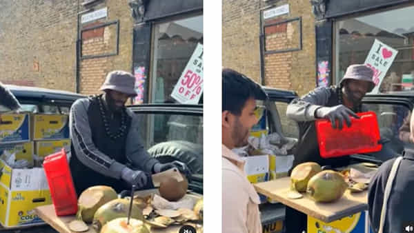 Viral Video: వావ్.. వాటే ఐడియా గురూ..! లండన్ వీధుల్లో కొబ్బరి బొండాలు అమ్ముతున్న బ్రిటిష్ వ్యక్తి.. హిందీలో ఇరగదీస్తూ..