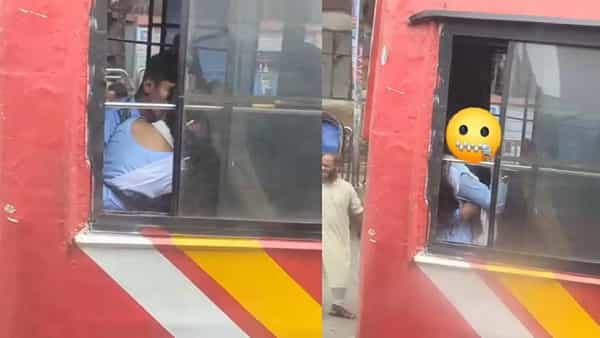 Video: బస్సు వెనుక సీటులో కూర్చోని ప్రేమ జంట పిచ్చి పనులు! పైగా కాలేజీ యూనిఫామ్లో..