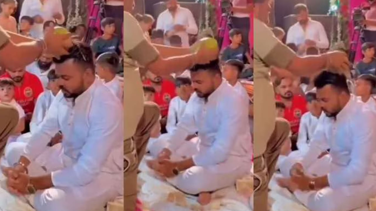 Viral Video: ఓరీ దేవుడో ఇదెక్కడి ఆచారం భయ్యా.. పెళ్లి కొడుకు తలమీద కొబ్బరి బొండాలు పగలకొడుతూ..