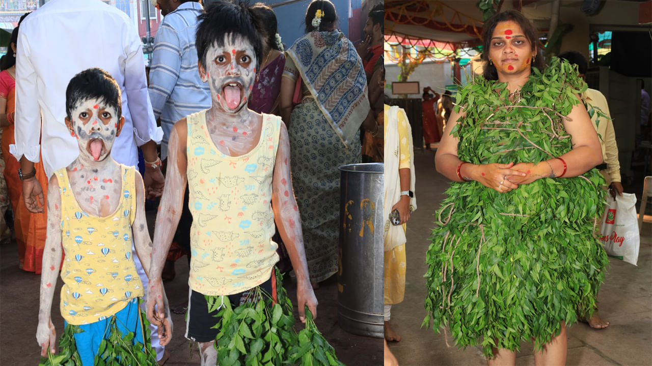 గంగ జాతరలో వేషాలదో ప్రత్యేకత. భక్తులు చిత్ర విచిత్ర వేషాలతో అమ్మవారిని దర్శించుకోవడం ఇక్కడి ఆనవాయితీ. అంతే కాదు బూతులు తిడుతూ అమ్మవారికి మొక్కులు చెల్లించడం మరో స్పెషల్. ఇలా జాతరలో పౌరాణిక చారిత్రక వేషాలతో పాటు సాంఘిక వేషాలు వేసి అమ్మవారికి మొక్కులు చెల్లిస్తారు భక్తులు.
