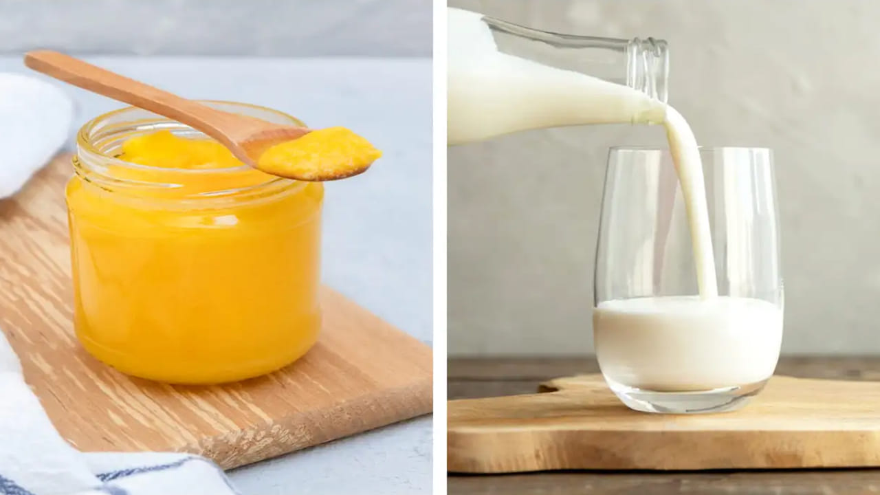 పడుకునే ముందు నెయ్యి కలిపిన పాలు తాగటం వల్ల నిద్రలేమి సమస్యకు చెక్‌ పెడుతుంది. ప్రశాంతమైన నిద్రకు తోడ్పడుతుంది. పాలలో ట్రిప్టోఫాన్, ఒమేగా-3 కొవ్వు ఆమ్లాలు అనే అమైనో ఆమ్లం ఉంటాయి. ఈ రెండూ నిద్ర నాణ్యతను పెంచడానికి సహాయపడతాయి. నిద్ర సమస్య ఉన్నవారు రాత్రిపూట పడుకునే ముందు గోరువెచ్చని పాలలో నెయ్యి కలుపుకుని తీసుకుంటే నిద్ర బాగా పడుతుందని వివరించారు.