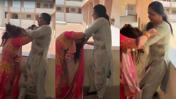 Viral Video: నీకెంత ధైర్యం నన్నే కొడతావా..? ప్రభుత్వ బడిలో ప్రిన్సిపల్, లైబ్రేరియన్ సిగపట్లు.. వీడియో వైరల్
