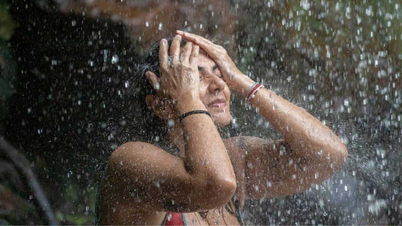 అలాగే వర్షం నీరులో ఆరోగ్యానికి మేలు చేసేవి అనేక ఉంటాయంట. ముఖ్యంగా వర్షపు నీటిలో పీహెచ్ స్థాయి తక్కువగా ఉండటం వలన ఇది శరీరంలో ఎండార్ఫిన్లు, సెరోటోనిన్ హార్మోన్లు విడుదలవుతాయి.ఇవి మనసుకు, శరీరాన్నికి ఆనందాన్ని కలిగిస్తాయంట. చాలా సంతోషంగా ఉండేలా చేస్తాయంట.