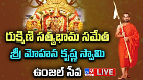 రుక్మిణి సత్యభామ సమేత శ్రీ మోహన కృష్ణ స్వామి ఉంజల్ సేవ రుక్మిణి సత్యభామ సమేత శ్రీ మోహన కృష్ణ స్వామి ఉంజల్ సేవ