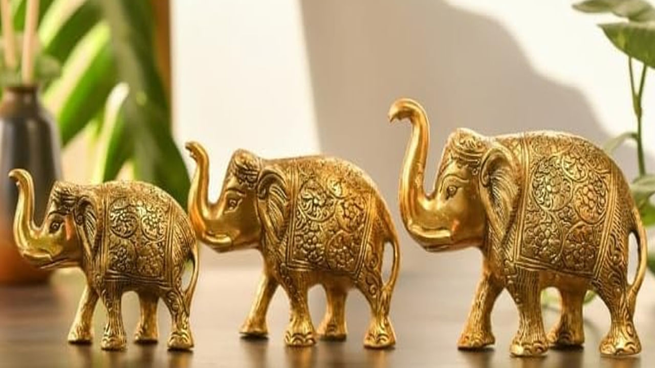 ఇత్తడి ఏనుగు: భారతదేశంలో ఇత్తడి ఏనుగు చాలా ప్రజాదరణ పొందింది. ఇత్తడి ఏనుగును ఎక్కడ ఉంచినా అక్కడ సామరస్యం, సానుకూలత పెరుగుతుందని అంటారు. ఇవి సానుకూల శక్తిని ఆకర్షిస్తాయి.
