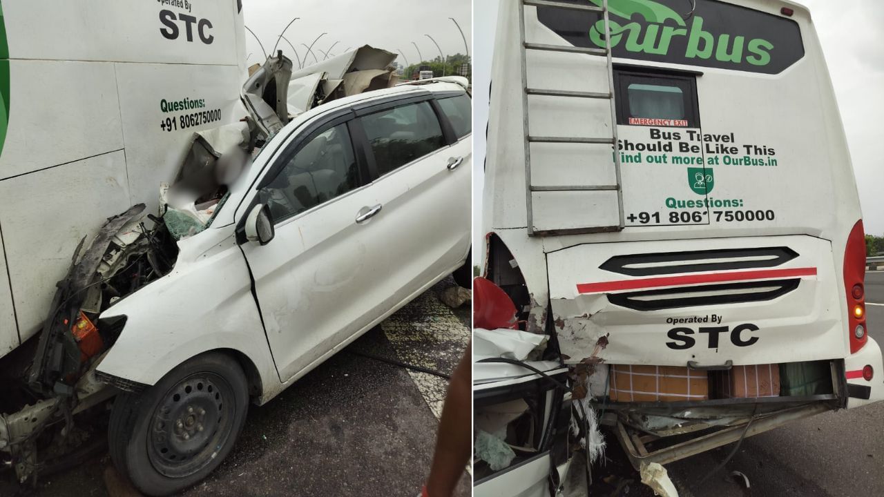 పారిపోతున్న జంటను తీసుకువస్తుండగా, ఎక్స్‌ప్రెస్‌వేపై ప్రమాదం.. ఇన్స్‌పెక్టర్ మృతి!