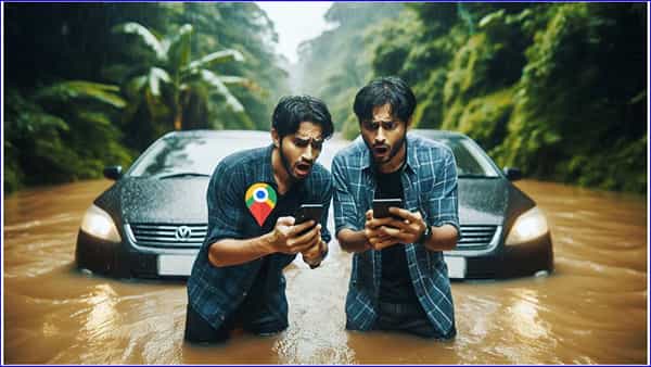 గూగుల్ మ్యాప్ను నమ్ముకుంటే.. నట్టేట ముంచింది.. ముగ్గురికి సీరియస్..!