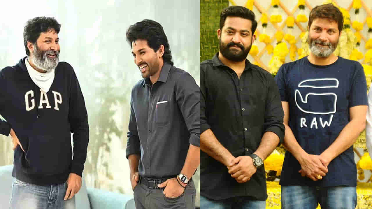 Jr.NTR: బన్నీ సినిమాకు బ్రేక్.. ఎన్టీఆర్‏తో చేయనున్న త్రివిక్రమ్.. నిర్మాత ట్వీట్‏కు అర్థం అదేనా.. ?