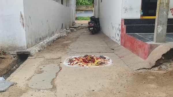 Andhra: ఇంటిముందు ముగ్గు వెరైటీగా ఉందని దగ్గరికెళ్లారు.. చూసి గుండె ఆగినంత పనైంది.. వీడియో