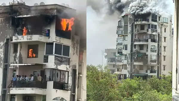 Dwarka Fire Accident: భవనంలో అగ్నిప్రమాదం.. 9వ అంతస్థు నుంచి అమాంతం కిందకి దూకేసిన తండ్రి, పిల్లలు! ఆ తర్వాత..