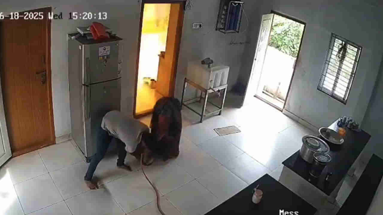 ఇంట్లో పేలిన గ్యాస్‌ సిలిండర్‌ .. తృటిలో తపించుకున్న ఇద్దరు వ్యక్తులు..ఆ భయానక దృశ్యం ఎలా ఉందంటే..