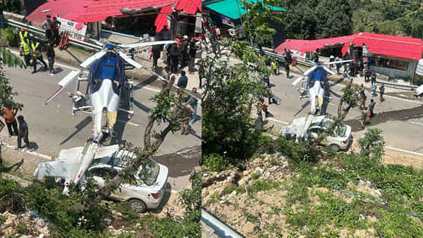 Uttarakhand: కేదార్నాథ్కు వెళ్తున్నహెలికాప్టర్ రోడ్డుపై అత్యవసర ల్యాండింగ్.. ప్రయాణీకులు సురక్షితం..