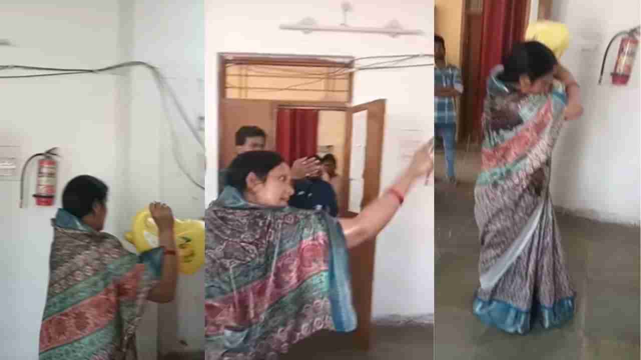 తహసీల్దారు కార్యాలయంలో కిరోసిన్ పోసుకుని ఆత్మహత్యకు యత్నించిన మాజీ ఎమ్మెల్యే భార్య!