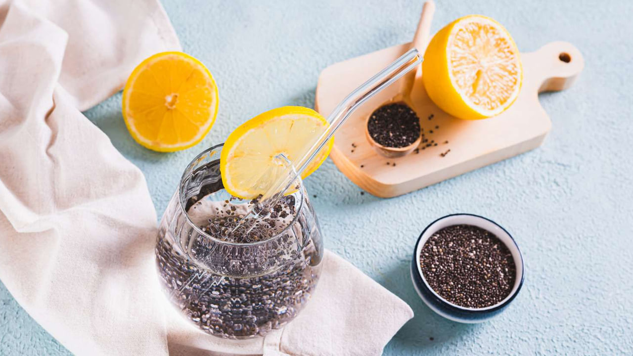 Lemon Water And Chia Seeds