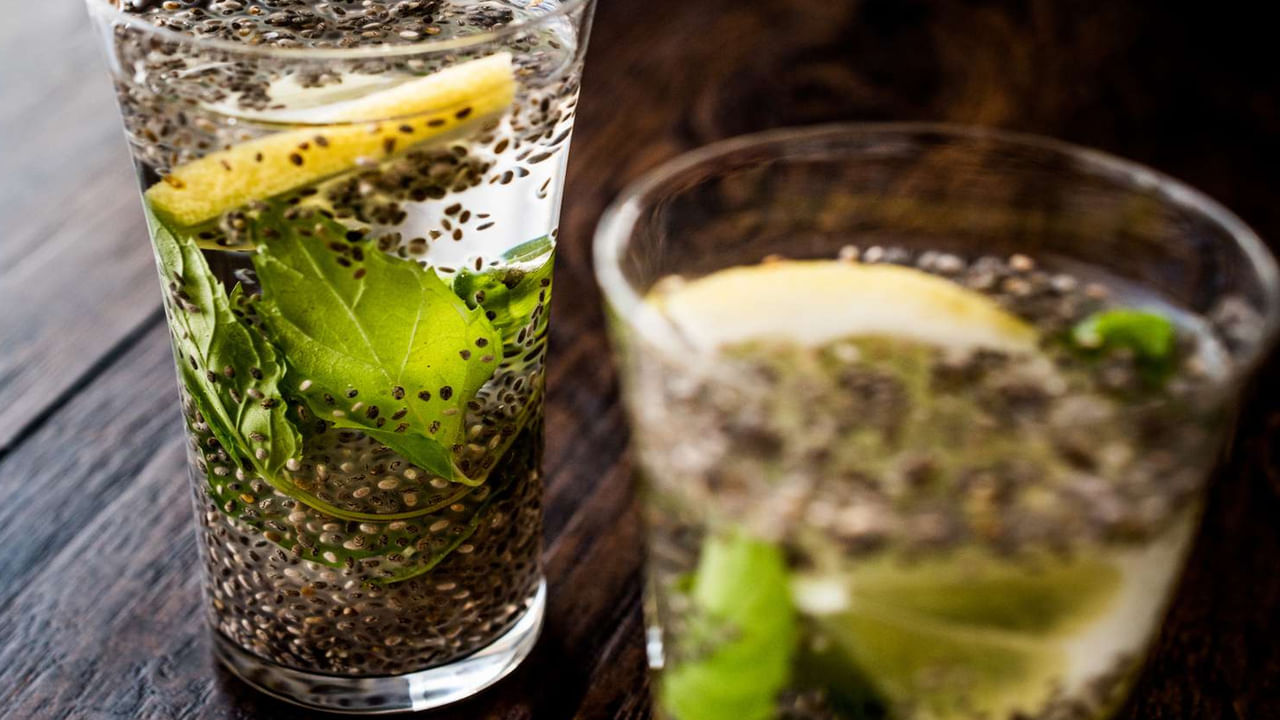 Lemon Water And Chia Seeds