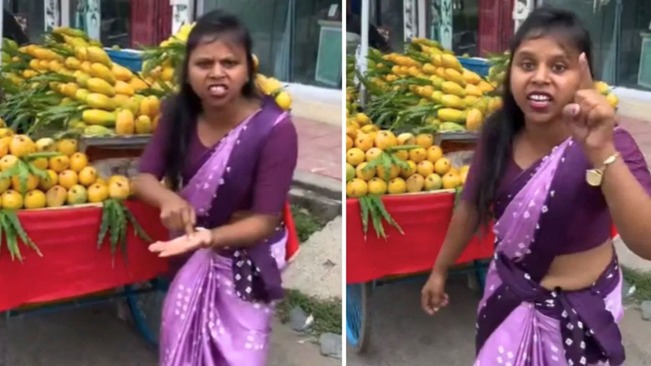 Viral Video: ఇదేందయ్యా... కొనకపోతే కొట్టేతట్టే ఉందిగా... మీరు మామిడిపండ్లను అమ్మే ఈ కొత్త పద్ధతిని చూశారా?