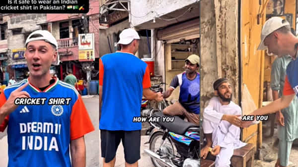 Viral Video: పాక్ వీధుల్లో భారత్ నినాదం.. ఇండియన్ క్రికెట్ జెర్సీతో మార్కెట్ లో విహారం.. నెట్టింట వీడియో వైరల్