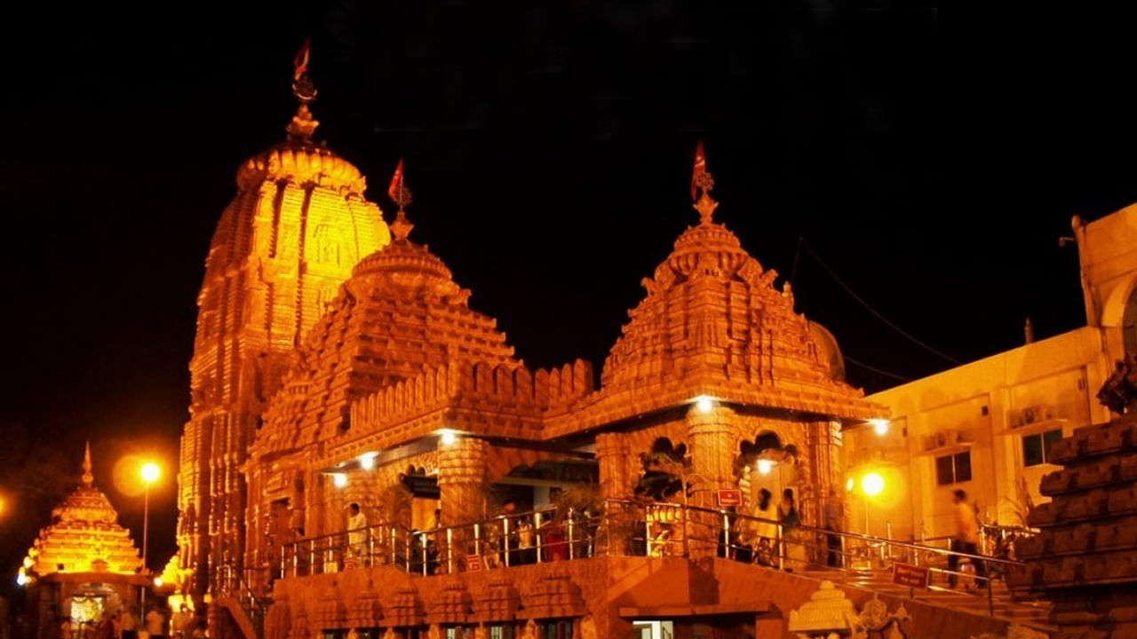 Puri Jagannath Replica Temple At Night