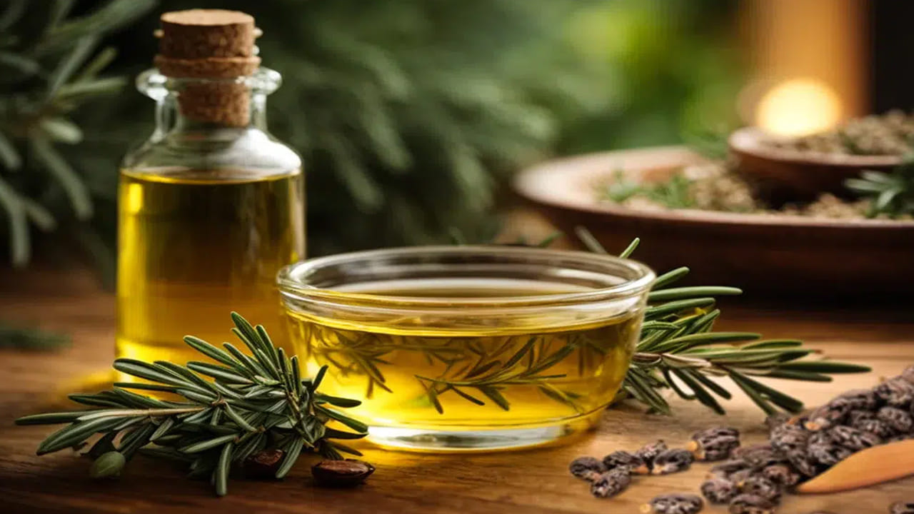 రోజ్మేరీని ఉపయోగించడం వల్ల ఒత్తిడి తగ్గుతుంది. ఇది ఆందోళన లేదా ఒత్తిడి హార్మోన్ల అసమతుల్యతతో బాధపడేవారికి ప్రయోజనకరంగా ఉంటుంది.  రోజ్మేరీ నూనెలో యాంటీఆక్సిడెంట్లు, యాంటీ ఇన్ఫ్లమేటరీ లక్షణాలను కూడా కలిగి ఉంటుంది. ఇవి జుట్టు పెరుగుదలను ప్రోత్సహిస్తాయి. జుట్టు రాలడాన్ని నివారిస్తాయి. ఇది తల చర్మం దురద, మంట లేదా ఎరుపుదనాన్ని కూడా తగ్గిస్తుంది. ఇది తలలో రక్త ప్రసరణను ప్రోత్సహిస్తుంది, తద్వారా జుట్టు బలంగా మారుతుంది. 