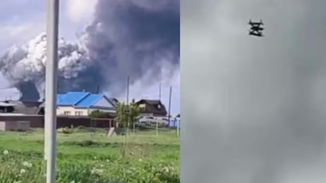 రష్యా వైమానిక స్థావరంపై ఉక్రెయిన్ డ్రోన్ దాడి.. 40 విమానాలను ధ్వంసం..!