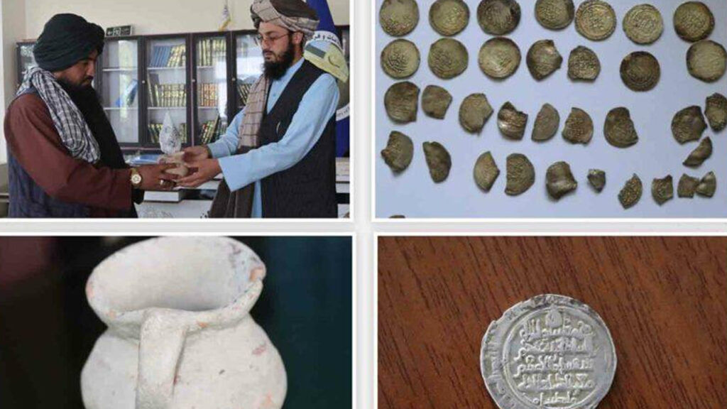 Unearthed Gold Coins
