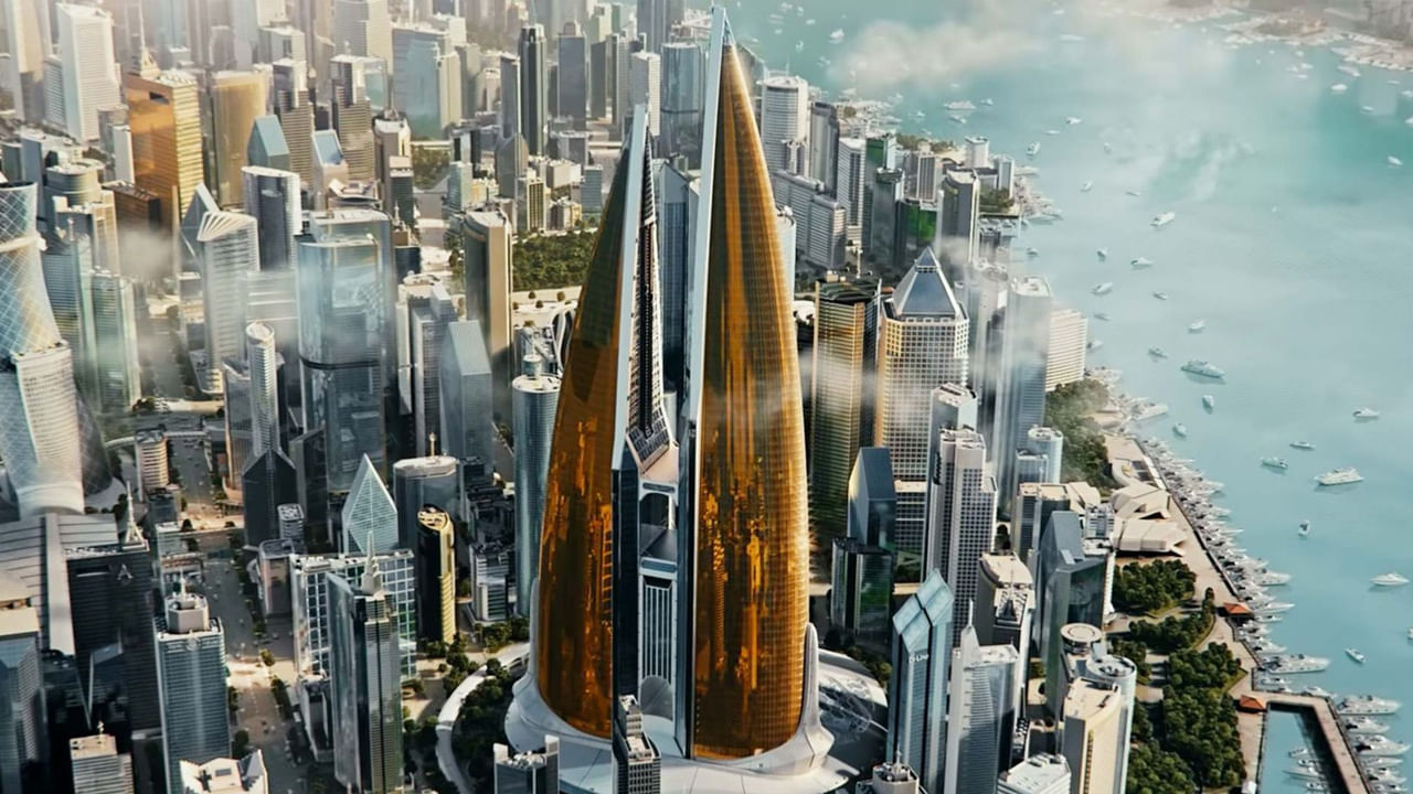 వాజీ: సాహోలో కాల్పనిక నగరం వాజీ అనేది భవిష్యత్ మహానగరం. ఇది వాస్తవికంగా రూపొందించబడింది, ఇది అధునాతన సాంకేతికత, సందడిగా ఉండే నగర దృశ్యాల మిశ్రమాన్ని ప్రదర్శిస్తుంది. 