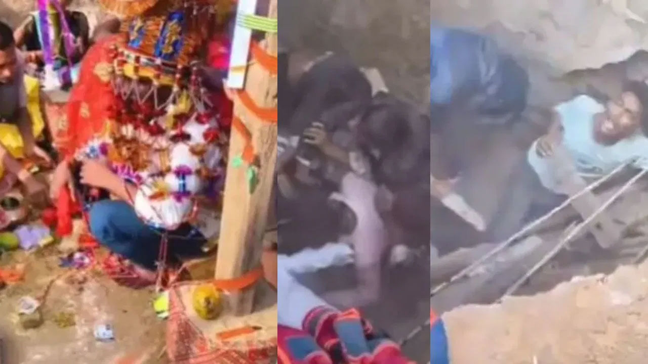 Viral Video: పెళ్లిలో మూడుముళ్లు వేస్తుండగా షాకింగ్ ఘటన… ఇంకా నయం ఏవరికేమీ కాలేదు.. Viral Video: పెళ్లిలో మూడుముళ్లు వేస్తుండగా షాకింగ్ ఘటన… ఇంకా నయం ఏవరికేమీ కాలేదు..