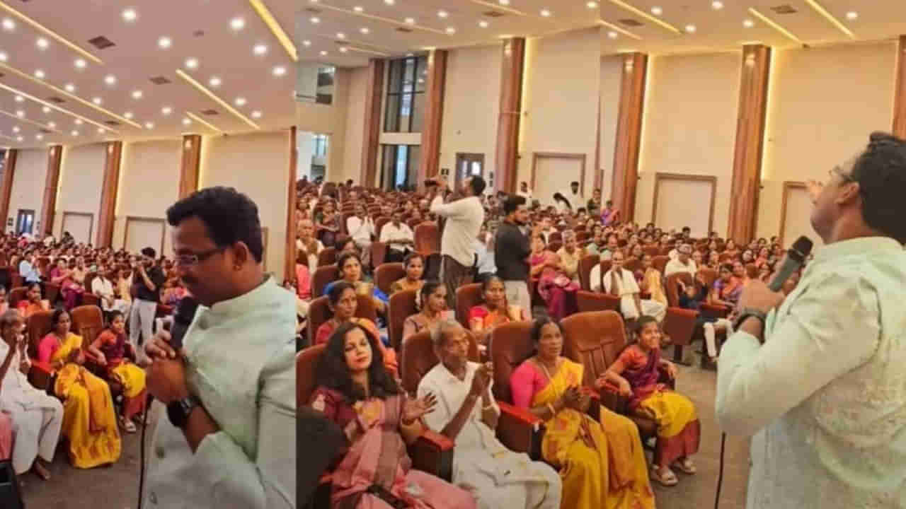 పెళ్లి వేడుకలో సినిమా పాటలకు బదులుగా హరినామ సంకీర్తన.. ఆకట్టుకుంటున్న వీడియో..