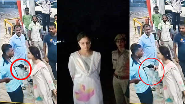 Viral Video: పెట్రోల్ బంక్ వర్కర్కి గన్ గురిపెట్టిన యువతి.. ఆ తర్వాత జరిగిందిదే? వీడియో వైరల్..