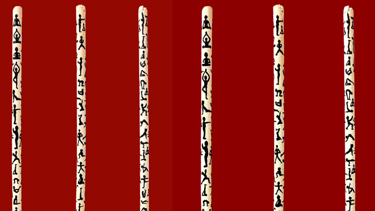 Yoga day special:అగరబత్తులపై 60 యోగాసనాలు.. ఆయన ట్యాలెంట్‌ చూస్తే మతి పోవాల్సిందే!