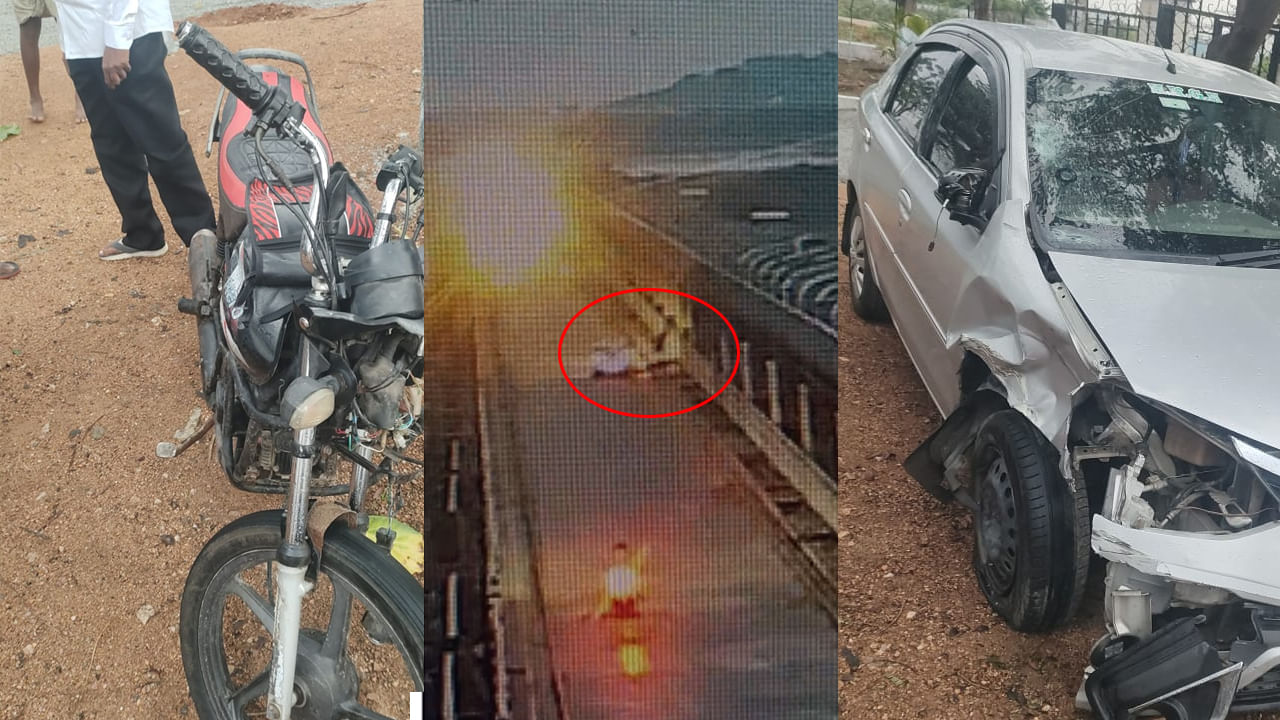 Telangana: దూసుకువస్తున్న కారును తప్పించుకునేందుకు ప్రాజెక్ట్ పై నుంచి నదిలోకి దూకాడు.. తర్వాత