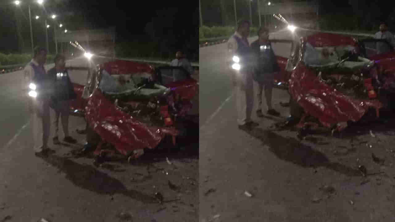 బ్రేకింగ్.. ORRపై ఘోర ప్రమాదం! లారీని ఢీకొన్న కారు.. స్పాట్లో నలుగురు మృతి!