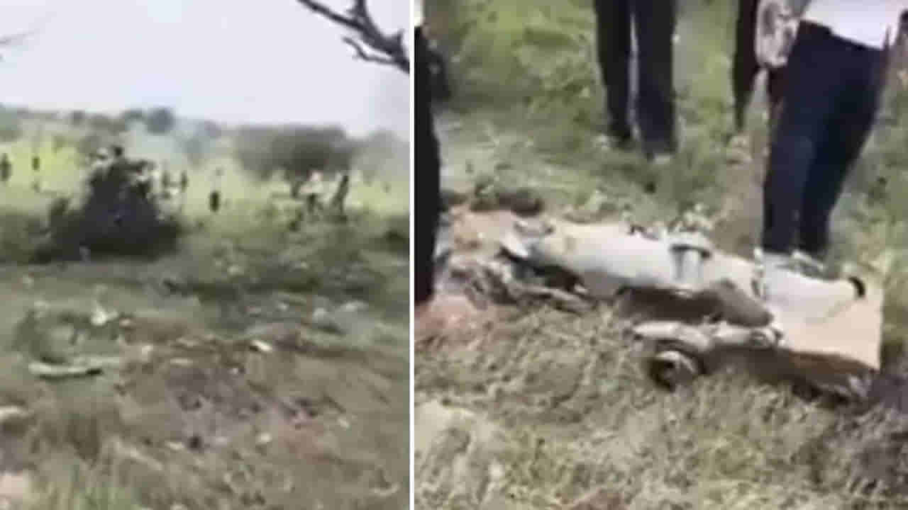 Rajasthan plane crash: రాజస్థాన్లో కూలిన ఎయిర్ ఫోర్స్ ఫైటర్ జెట్.. స్పాట్లోనే పైలట్ మృతి!