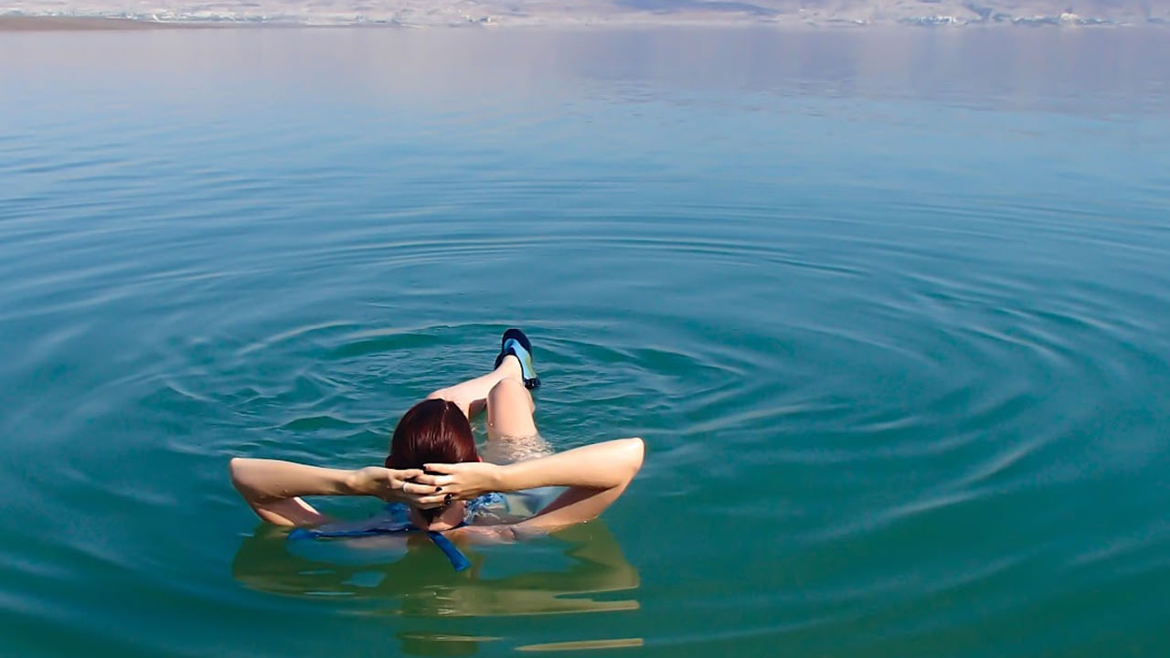 Floating In Dead Sea