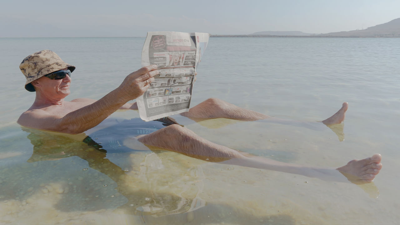 Floating On Dead Sea