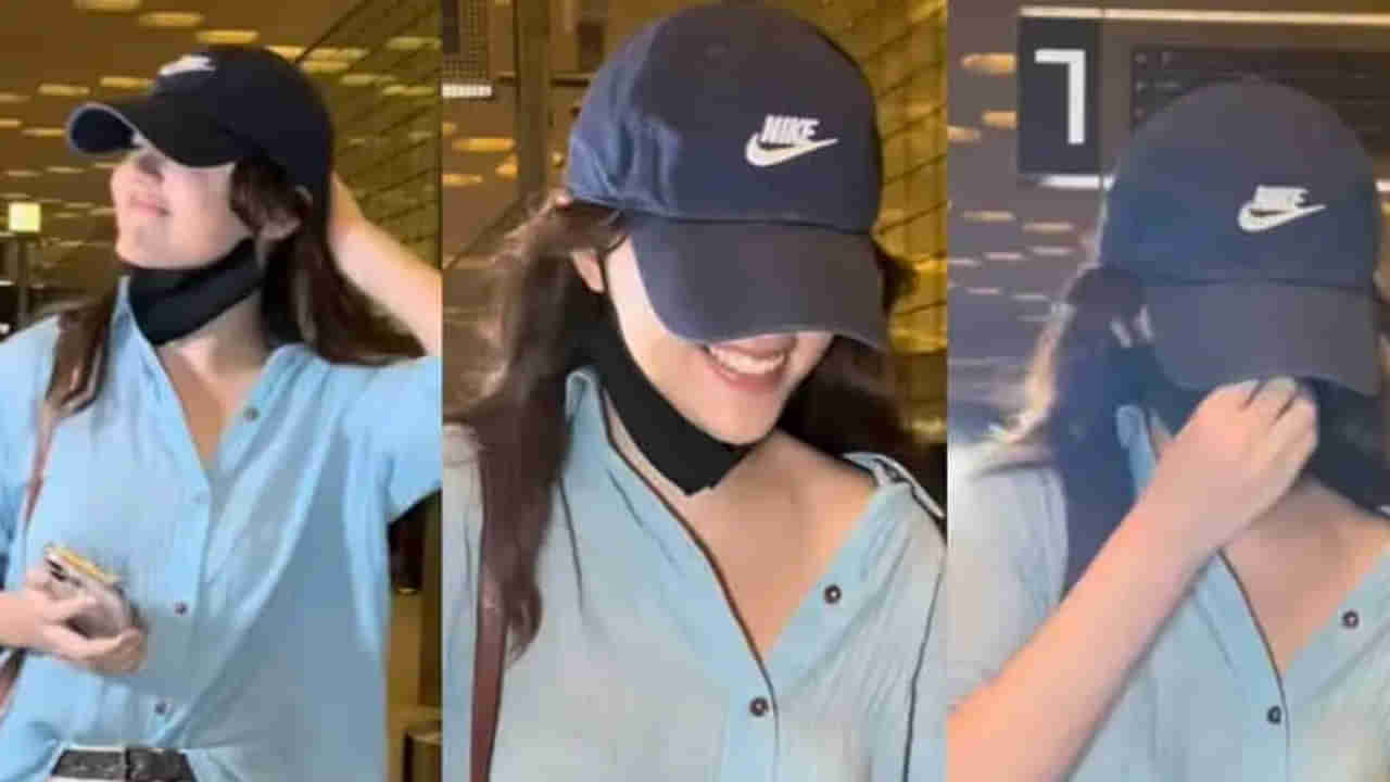 Viral Video: ఫోటోలు తీస్తుంటే సిగ్గుపడి దాక్కున్న హీరోయిన్.. ఇటీవలి మూవీతో సెన్సేషన్.. గుర్తుపట్టారా..?