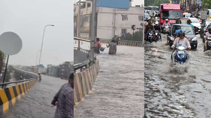 Hyderabad: దంచికొట్టిన వర్షం.. దెబ్బకు మునిగిన ఫ్లైఓవర్.. వీడియో చూశారా! Hyderabad: దంచికొట్టిన వర్షం.. దెబ్బకు మునిగిన ఫ్లైఓవర్.. వీడియో చూశారా!