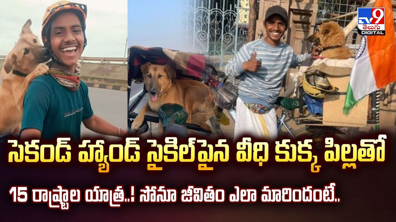 సెకండ్‌ హ్యాండ్‌ సైకిల్‌ పైన వీధి కుక్క పిల్లతో 15 రాష్ట్రాల యాత్ర..! సోనూ జీవితం ఎలా మారిందంటే..