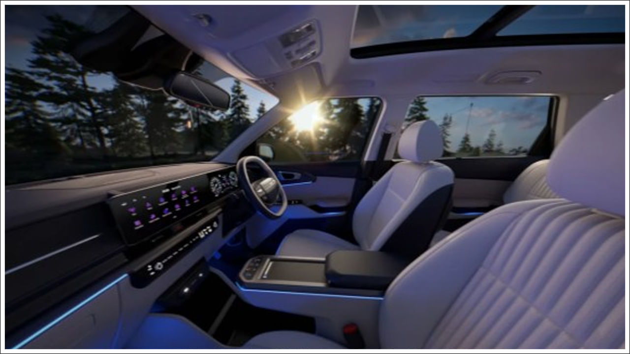 కియా కారెన్స్ క్లావిస్ EV ముఖ్య లక్షణాలు: డ్యూయల్ 12.3-అంగుళాల స్క్రీన్లు, వైర్‌లెస్ ఆండ్రాయిడ్ ఆటో, ఆపిల్ కార్‌ప్లే, వెంటిలేటెడ్ ఫ్రంట్ సీట్లు, పనోరమిక్ సన్‌రూఫ్, 8-స్పీకర్ బోస్ సౌండ్ సిస్టమ్, వైర్‌లెస్ ఫోన్ ఛార్జర్, మరిన్ని ముఖ్యమైన లక్షణాలు. 