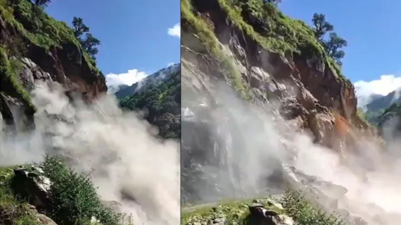 Viral Video: వరద బీభత్సం.. విరిగిపడ్డ కొండచరియలు.. షాకింగ్ వీడియో చూస్తే..
