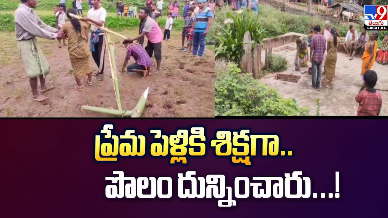 ప్రేమ పెళ్లికి శిక్షగా.. పొలం దున్నించారు..