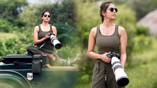 వర్షాన్ని ఎంజాయ్ చేస్తున్న నెమలి.. సోషల్ మీడియాను షేక్ చేస్తున్న సిమ్రాన్ వయ్యారాలు