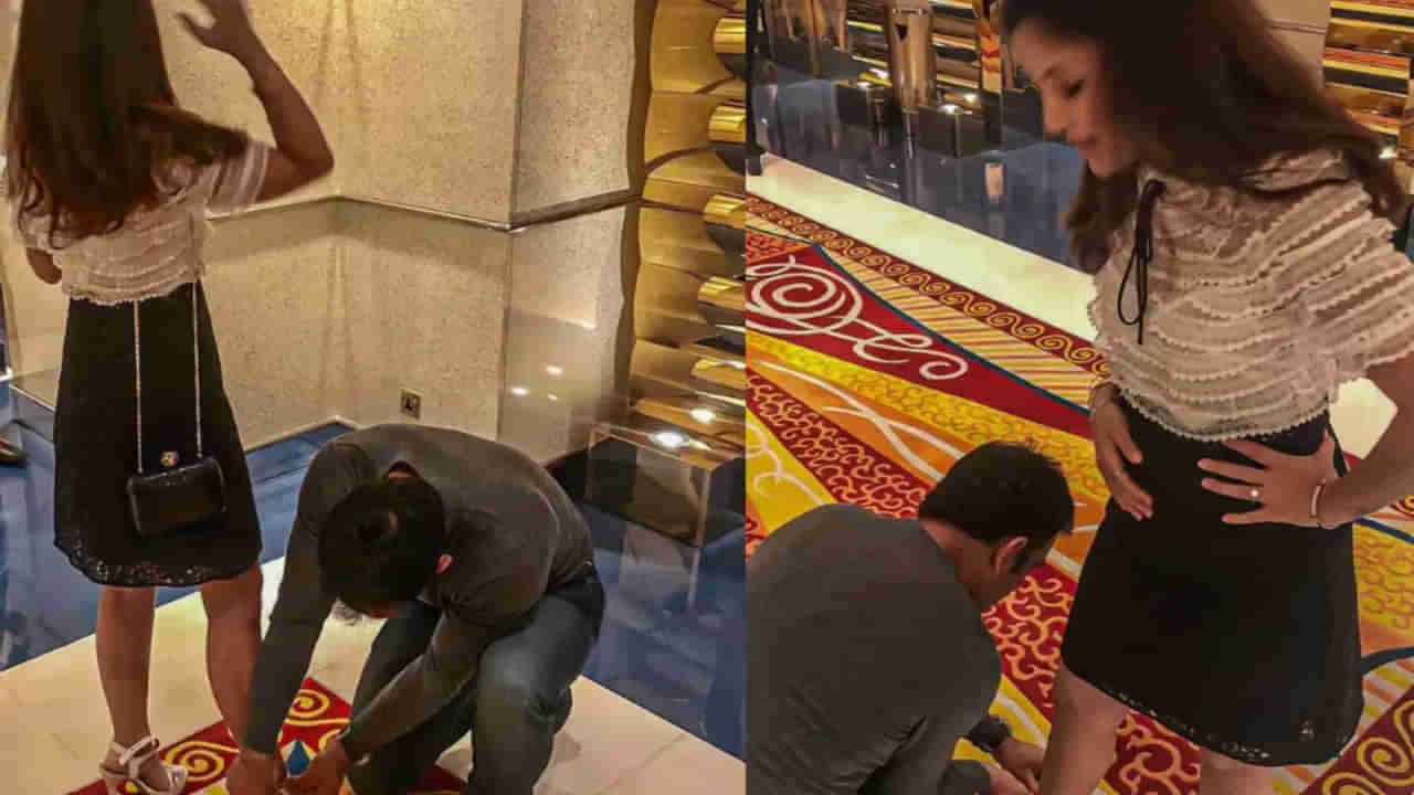 MS Dhoni: మైదానంలోనే కాదు భయ్యో.. రియల్ లైఫ్‌లోనూ మిస్టర్ కూలే.. రద్దీ మాల్‌లో భార్య చెప్పులు సరిచేస్తూ..