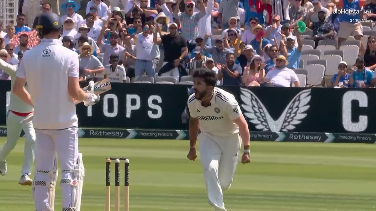 Lord's Test : జైక్ క్రాలీ వికెట్ తీసి సింహంలా గర్జించిన నితీష్ కుమార్ రెడ్డి.. నాలుగో రోజు మ్యాచ్లో ఉద్రిక్తత