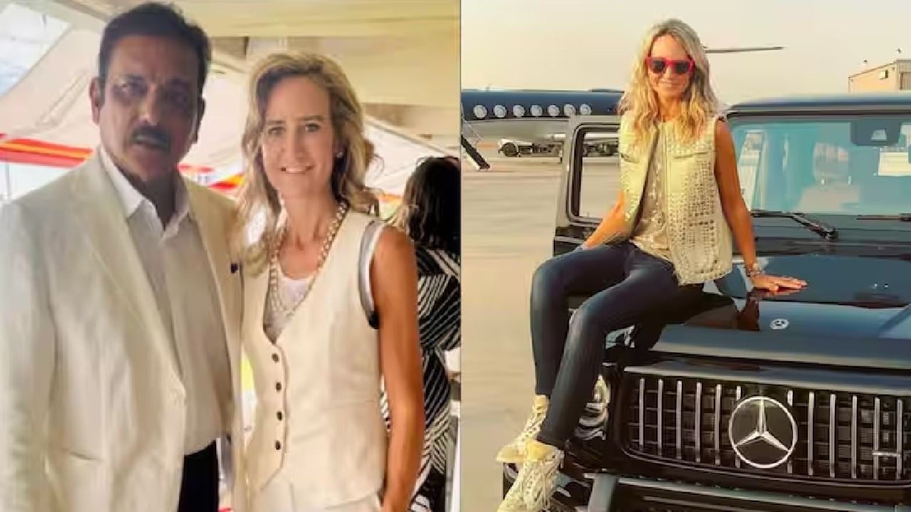 Ravi Shastri  : రవిశాస్త్రీతో బ్రిటీష్ రాయల్ ఫ్యామిలీ మోడల్... ఇంతకీ ఆ మిస్టరీ గర్ల్ ఎవరో తెలుసా ?