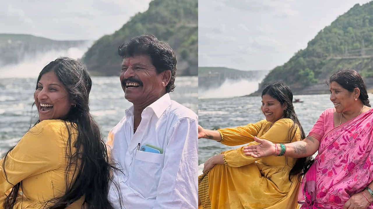 'ఎన్నో రంగులు విరచిమ్ముతూ, జీవితంలో ఉన్న భిన్నత్వానికి ప్రతీకగా ఈ ఇంద్రధనుస్సు కనిపించటం, ఆ దేవుని ఆశీస్సులుగా భావిస్తున్నాను' అంటూ ఈ విషయాన్ని సోషల్ మీడియాలో షేర్ చేసింది మంగ్లీ.
