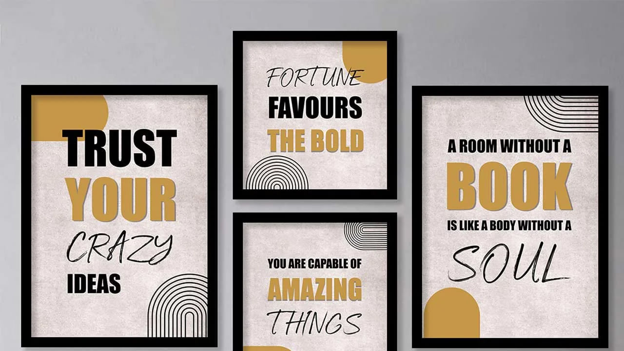 అలాగే స్టడీరూమ్‌లో మంచి కొటేషన్స్ ఉన్న పోస్టర్స్ పెట్టుకోవాలంట. స్ఫూర్తిదాయకమైన కోట్‌లతో కూడిన సాధారణ పోస్టర్‌లు లేదా ఓపెన్ బుక్స్, ఇంక్ పెన్నులు లేదా జ్ఞాన వృక్షం వంటి చిహ్నాలు పెట్టుకోవడం చాలా మంచిదంట. ఇవి మీ కంటికి విశ్రాంతిని ఇవ్వడమే కాకుండా, మీ లక్ష్యాలను, ఆశయాలను గుర్తు చేస్తుంటాయి.