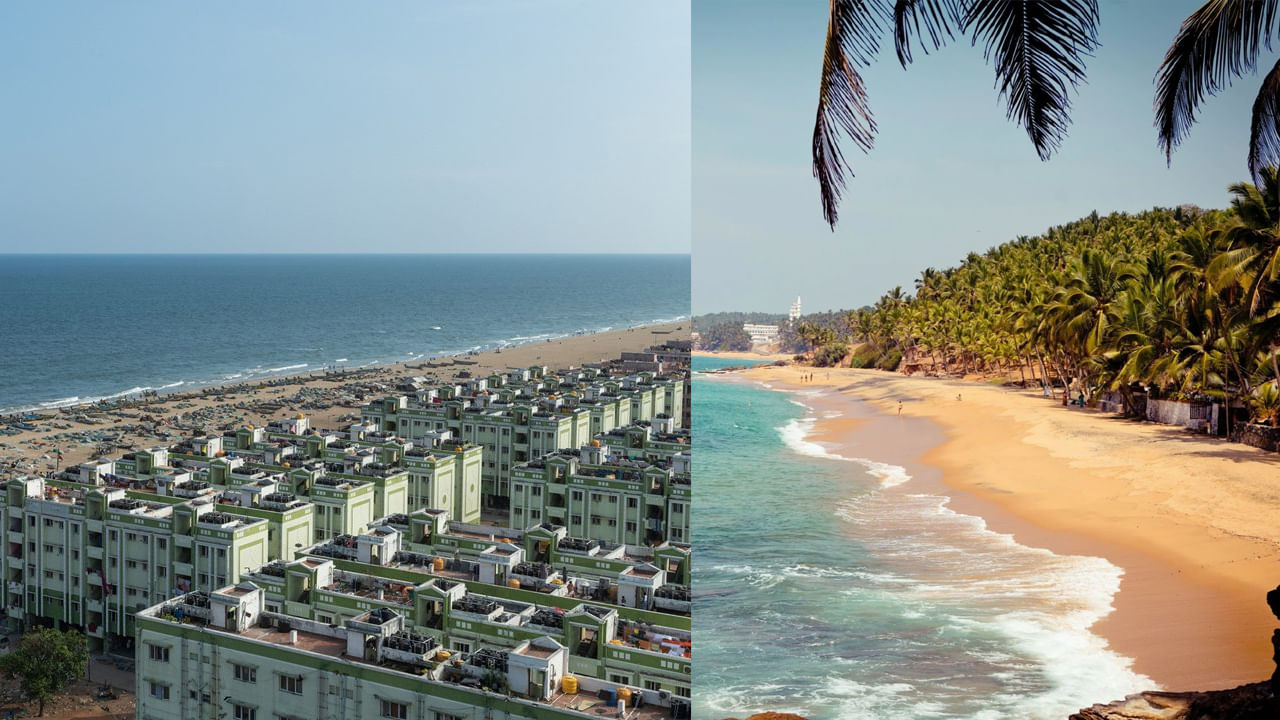 సముద్ర తీర ప్రాంతం ఉన్న రాష్ట్రాల్లో 906.9 కిలోమీటర్లతో దేశంలో మూడో స్థానంలో ఉంది తమిళనాడు రాష్ట్రం. కేరళను దేవతల భూమిగా పిలుస్తారు. ఈ సుందరమైన రాష్ట్రంలో 569.7 కిలోమీటర్ల సి షోర్ ఉంది. ఇది నాలుగో తీర ప్రాంతం రాష్ట్రం.