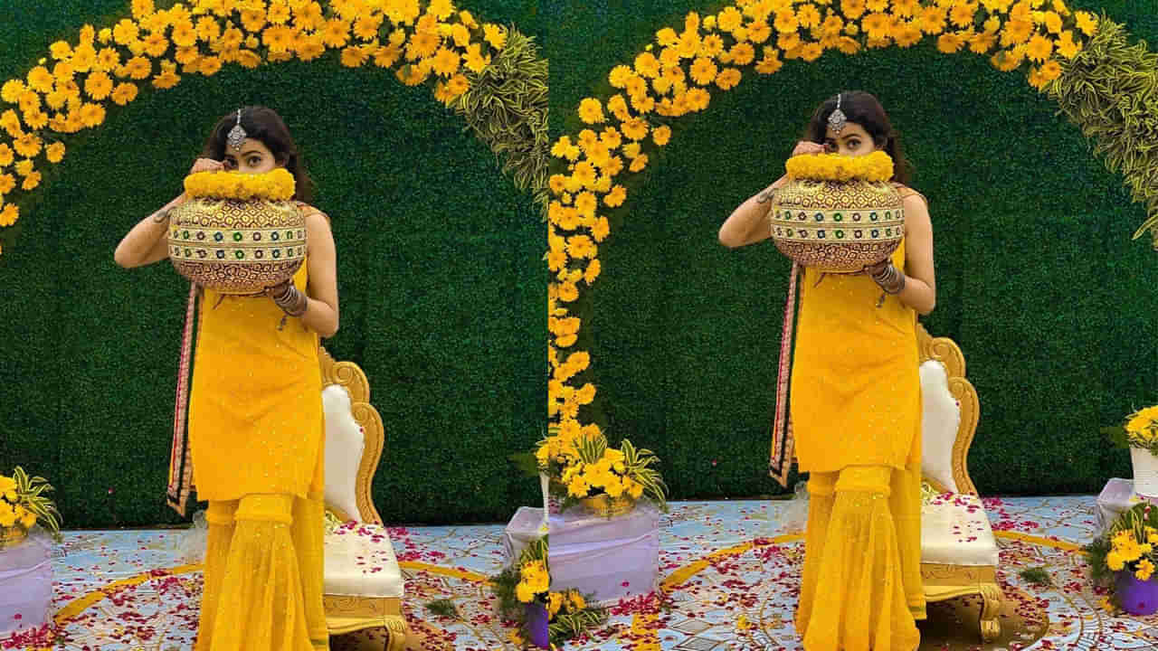 Tollywood: పెళ్లి కూతురిలా టాలీవుడ్ క్రేజీ హీరోయిన్.. హల్దీ ఫొటోలతో ఫ్యాన్స్‌కు షాక్.. ఎవరో గుర్తు పట్టారా?
